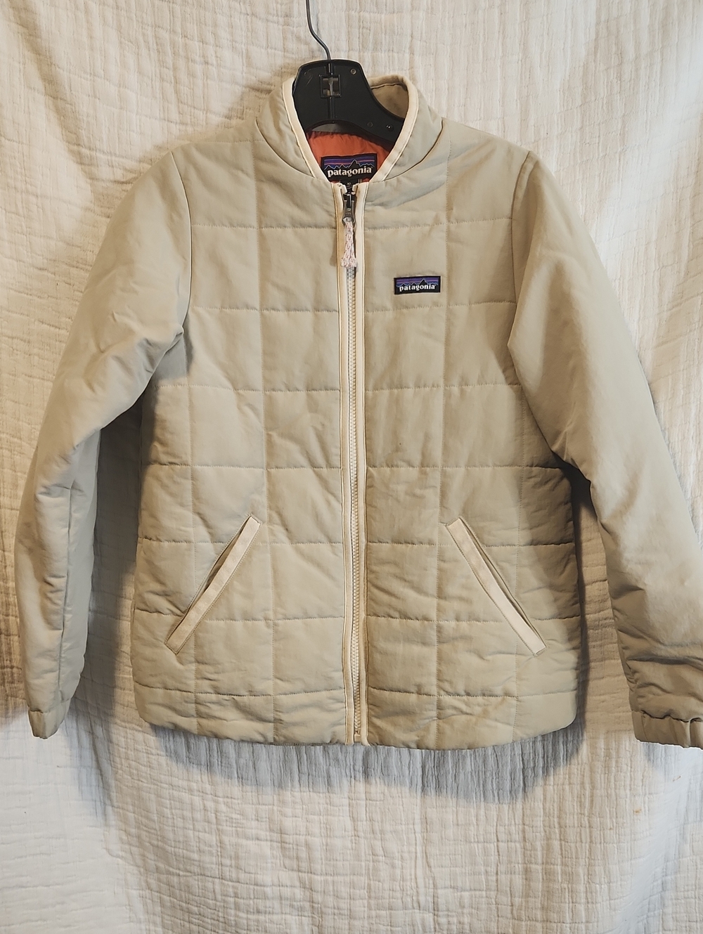 Patagonia Kids Quilted Puffer Jacket - Light Cream